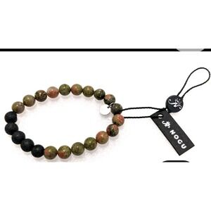 NWT Nogu "Jasper & black Lava" bracelet